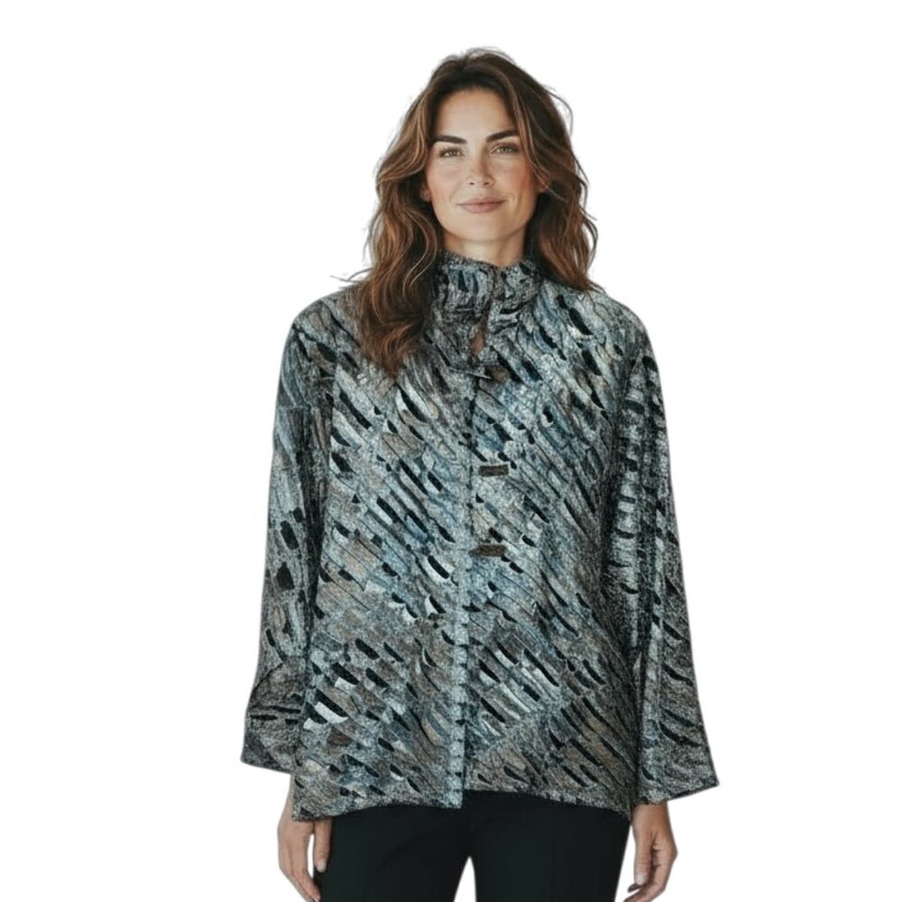 Vintage Tim Harding Art to Wear Layered Indian Silk Jacket
